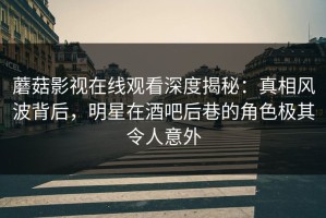 蘑菇影视在线观看深度揭秘：真相风波背后，明星在酒吧后巷的角色极其令人意外