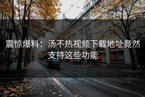 震惊爆料：汤不热视频下载地址竟然支持这些功能