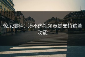 惊呆爆料：汤不热视频竟然支持这些功能