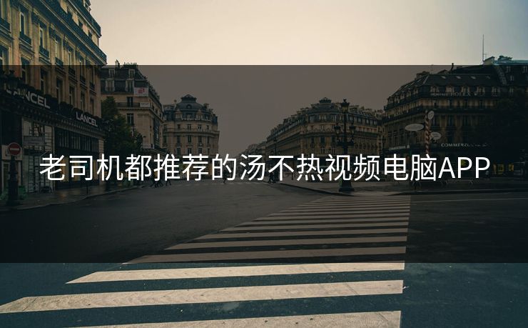 老司机都推荐的汤不热视频电脑APP