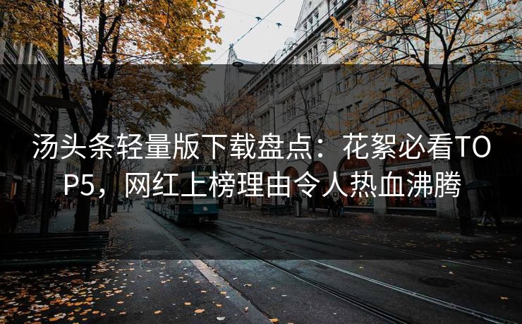 汤头条轻量版下载盘点：花絮必看TOP5，网红上榜理由令人热血沸腾