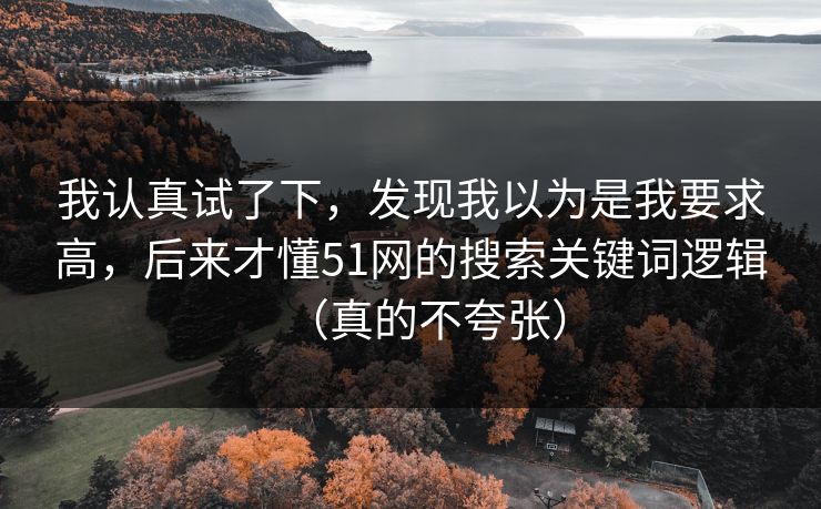 我认真试了下，发现我以为是我要求高，后来才懂51网的搜索关键词逻辑（真的不夸张）